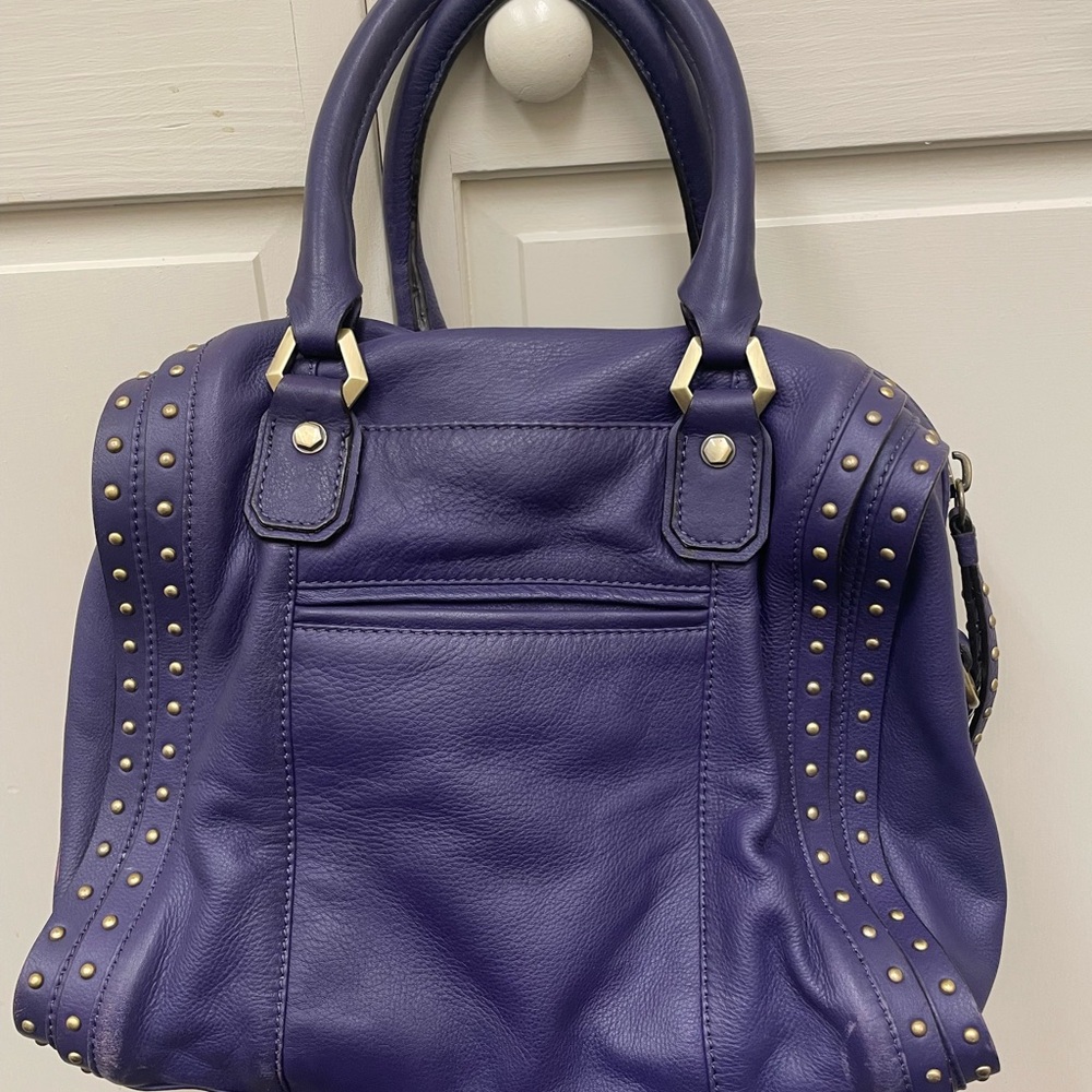 Dr Yany purple leather bag